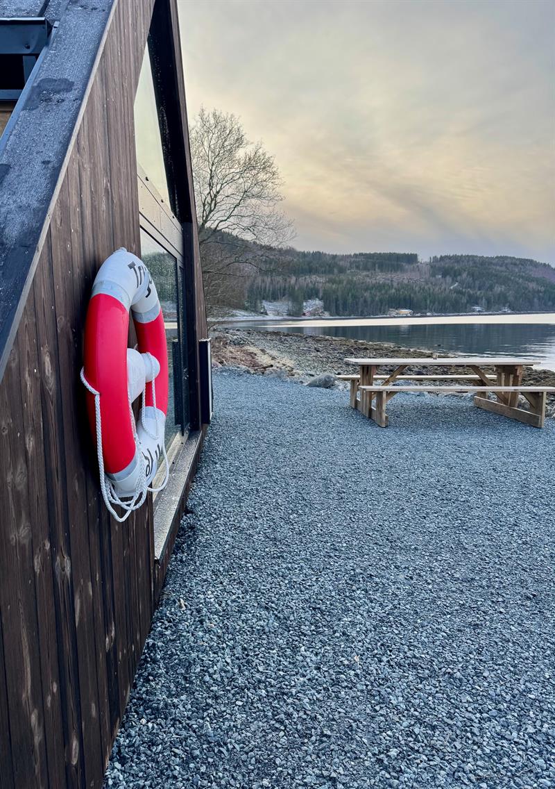 Utsikten mot sjøen. Arkitekt: Rojo Arkitekter AS. Foto: Tove Helland Pedersen/Trøndelag fylkeskommune.