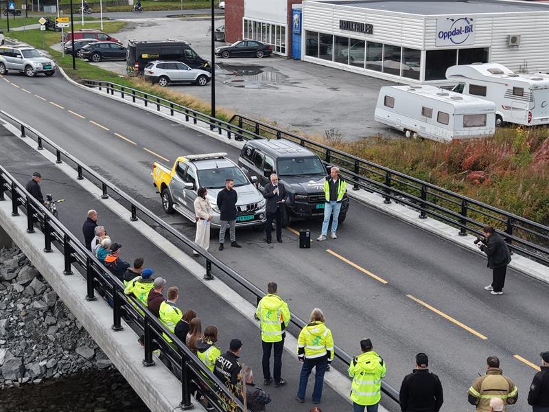 Åpning Ålma bru  Foto: Trøndelag fylkeskommune