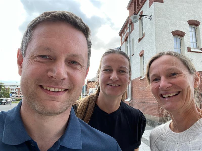 Bjørnar Hafell, Arnhild Myhr og Hedda Høvik. Bilde