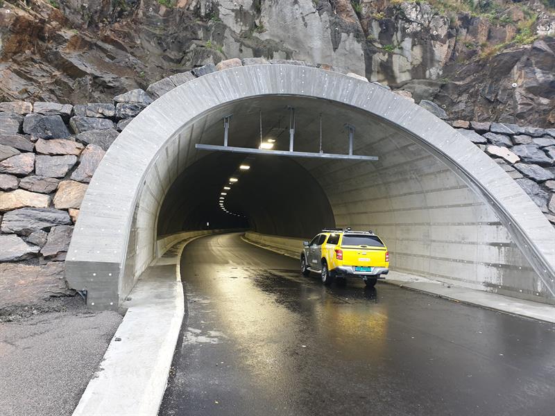 Berfjordtunnelen. Bilde