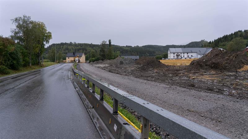 Her bygges ny gang og sykkelveg i Stod_Foto_Trøndelag fylkeskommune_Håvard Zeiner_September 15, 2025.jpg Gang- og sykkelveg i Stod. Bilde