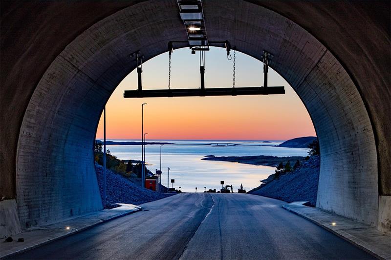Herfjordtunnelen. Bilde