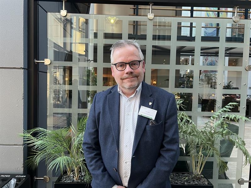 Rolv Magne Dahl, seksjonsleder i næringsseksjonen og møteleder for dagen.